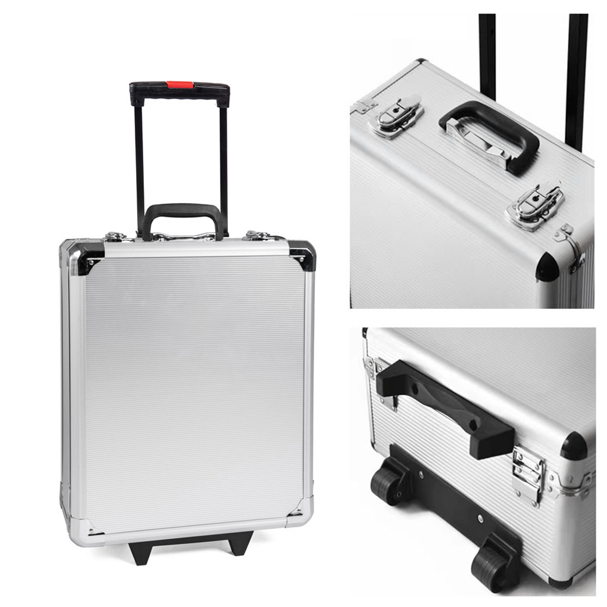 Boîte outils roulettes 849pz valise professionnelle bricolage accessoires mixtes