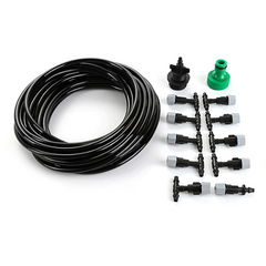 2 PZ Kit système d'arrosage automatique nébuliseur pour extérieur, câble de 10 m