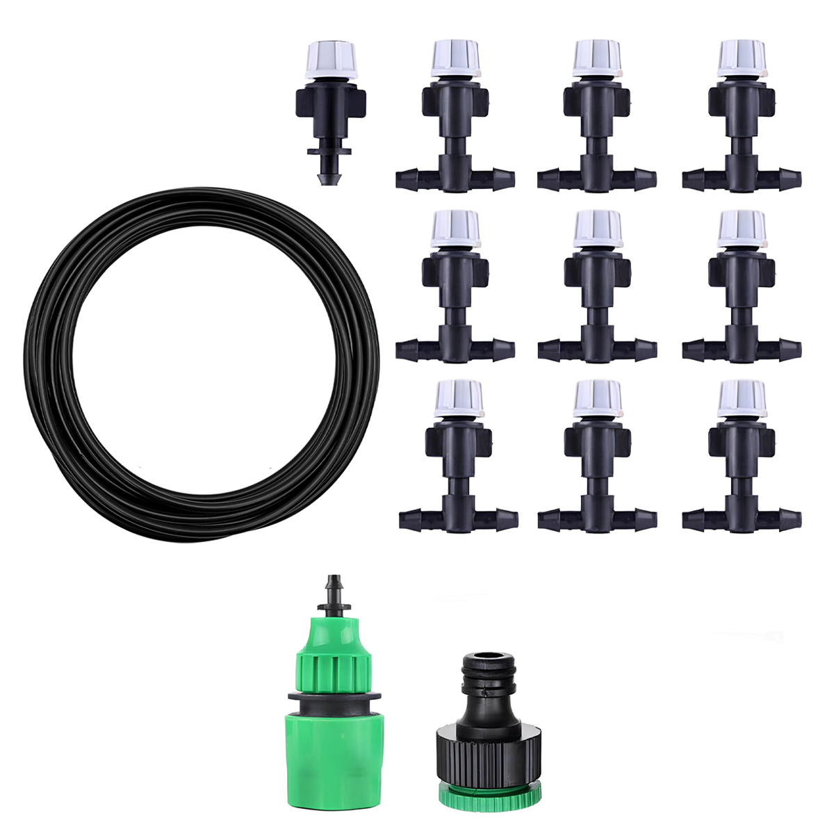 Kit de Système d'Irrigation Automatique Nébuliseur d'Eau Extérieur Câble de 10m