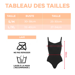 3 Body gainant sans manches femmes avec bretelles réglables et tissu élastique