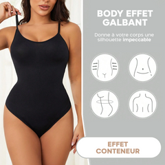 Pack 3 Bodys Femme 2 Noir 1 Blanc Contenant Débardeur à Bretelles Ajustables