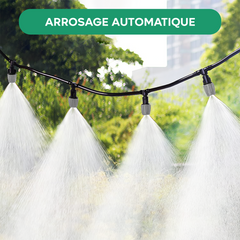2 PZ Kit système d'arrosage automatique nébuliseur pour extérieur, câble de 10 m
