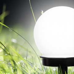 2pz Lampe Sphère Recharge Solaire 10cm pour Extérieur Piquet Plantable Jardin