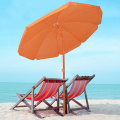 Parasol de Plage TNT Palinuro H185cm Inclinable 8 Bâtons Poteau en Aluminium