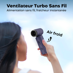 Mini Ventilateur Multifonction Sans Fil Rechargeable avec Vitesse Réglable