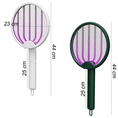 Raquette Électrique Anti-Moustiques Tue Insectes Pliable Lumière UV Rechargeable