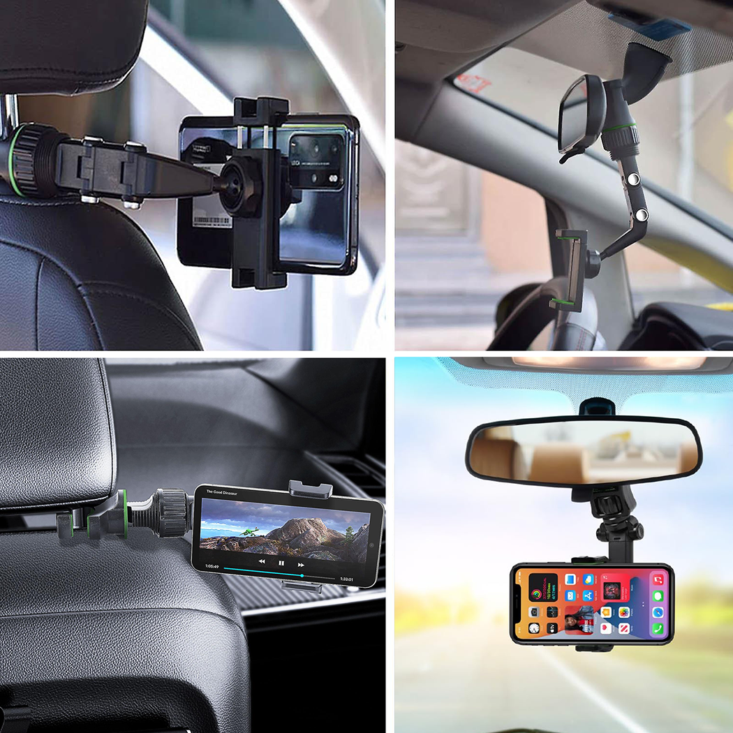 Support de smartphone pour voiture pour rétroviseur, porte-téléphone universel