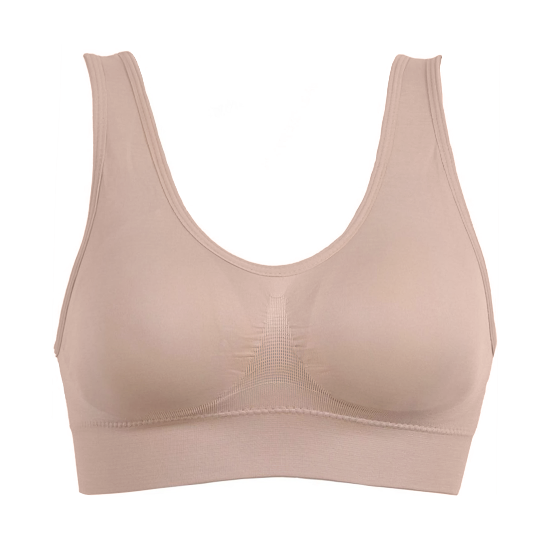 Pack 3 Brassières De Sport Sans Armatures Épaules Larges Respirant Élastique