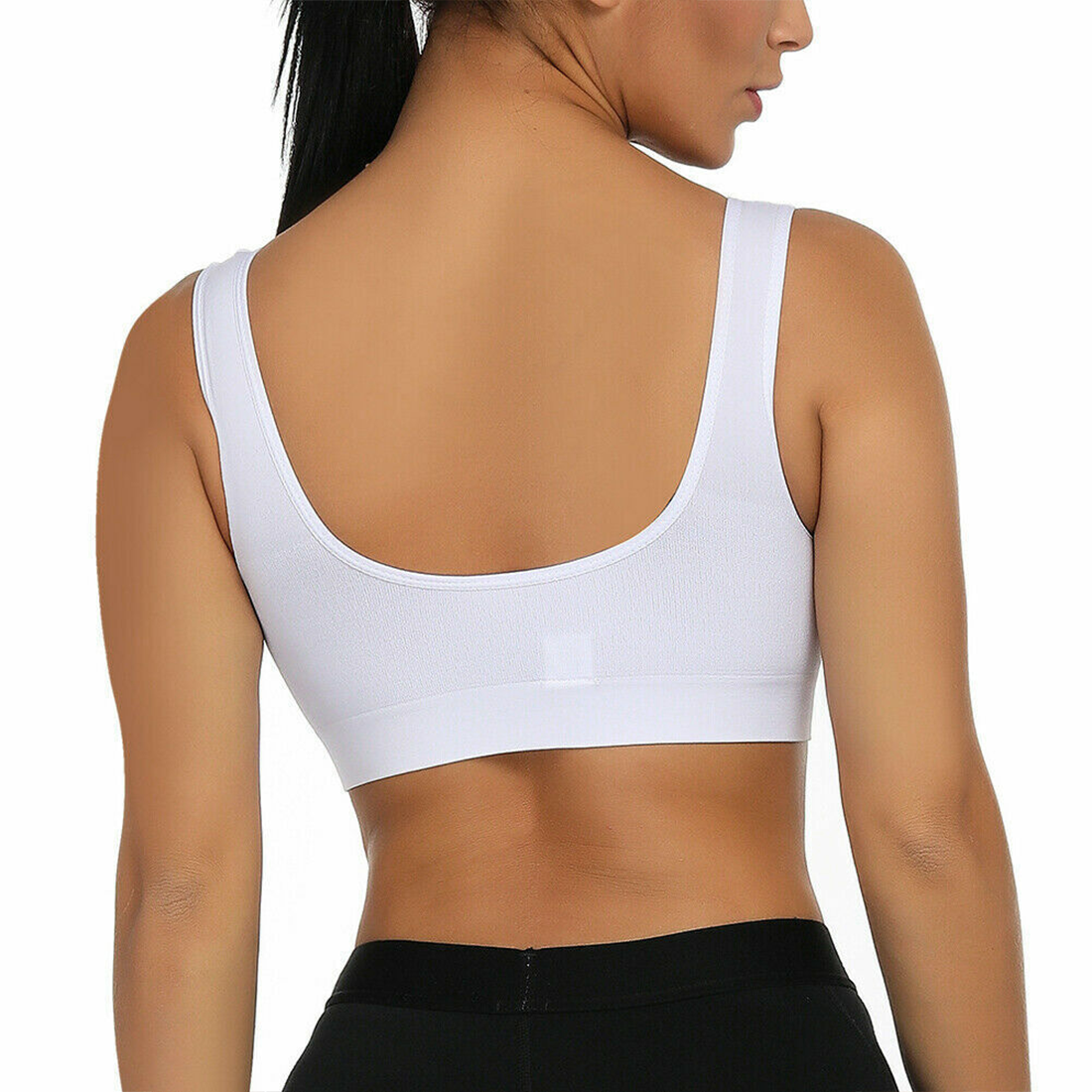 Pack 3 Brassières De Sport Sans Armatures Épaules Larges Respirant Élastique