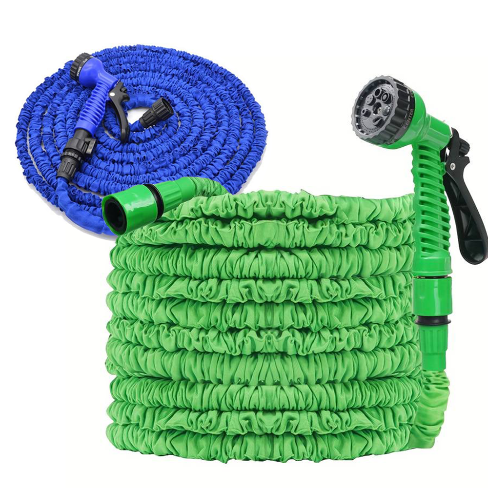 Tuyau Jardin Extensible 45m pour l'Irrigation Nettoyage avec Pistolet à 7 Jets