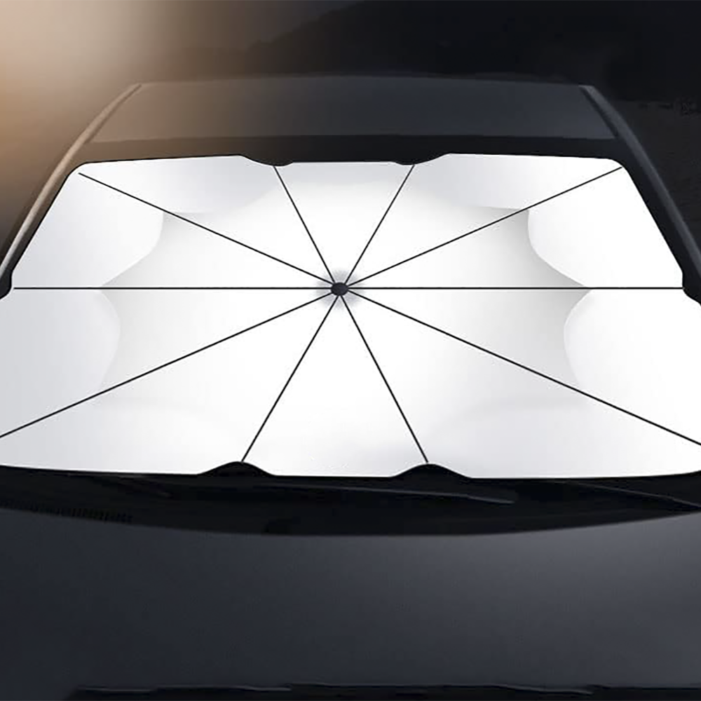 2 PZ Pare-soleil pliable voiture couverture de pare-brise universelle, 140x76cm