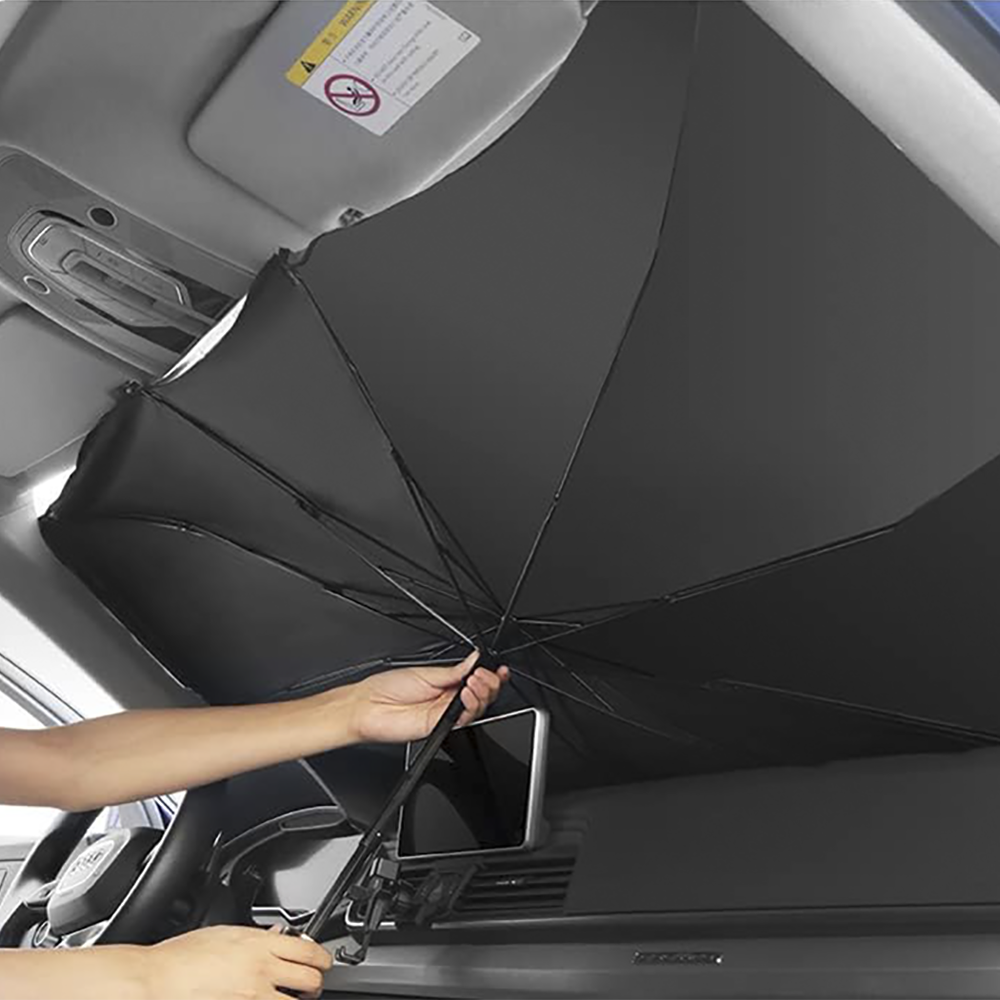 2 PZ Pare-soleil pliable voiture couverture de pare-brise universelle, 140x76cm