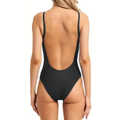 Maillot de Bain Une-Pièce Femme MADRID Élastique Push Up Uni Beachwear
