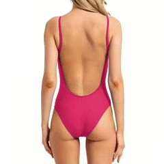 Maillot de Bain Une-Pièce Femme MADRID Élastique Push Up Uni Beachwear