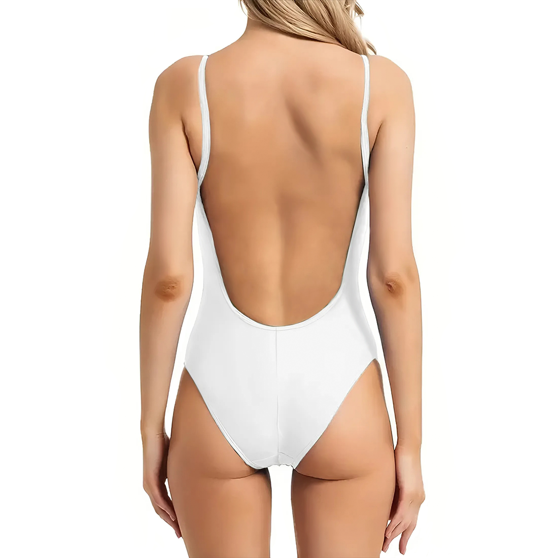 2 PZ Maillot de Bain Une-Pièce Femme MADRID Élastique Push Up Uni Beachwear