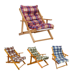 MAS011 Fauteuil inclinable en hêtre Amalfi ArtLegno 108x65x60cm 2 couleurs