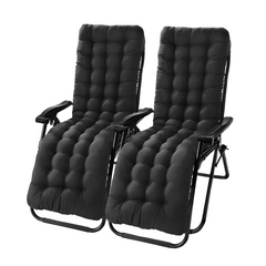 Pack 2 chaises inclinable pliable avec coussin Zéro gravité Dossier inclinable