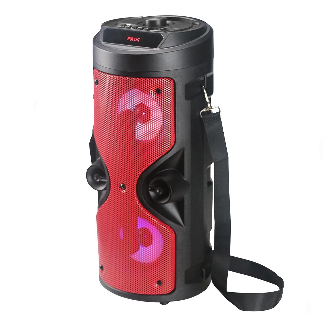 Haut-parleur Bluetooth avec microphone karaoké et lumière LED, portable