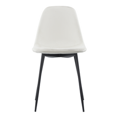 Lot de 4 chaises LOLA au design moderne en velours, structure en métal.