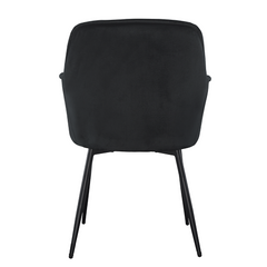 Ensemble de 2 fauteuils en velours QUEEN rétro, avec dossier rembourré.