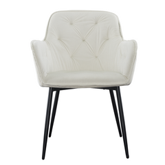 Ensemble de 2 fauteuils en velours QUEEN rétro, avec dossier rembourré.