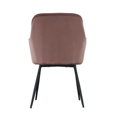 Ensemble de 2 fauteuils en velours QUEEN rétro, avec dossier rembourré.