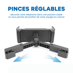 Support de smartphone pour voiture à fixer sur l'appui-tête du siège, universel