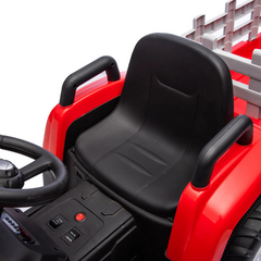 Tracteur Électrique pour Enfants Lamas LT984 avec Remorque Amovible 12V