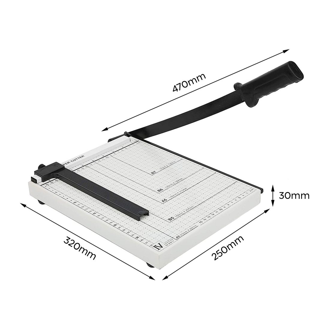 Coupe-papier Professionnel avec Grille A4 Règle Guillotine