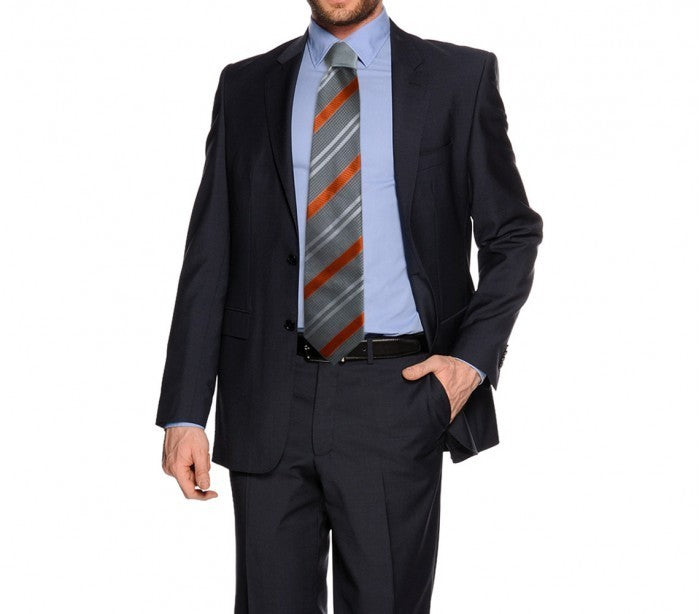 PW28 - Cravate classique rayures obliques - vêtement homme