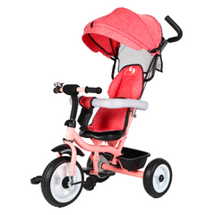 Tricycle FUNNY LT982 Poussette pour Enfants avec Pare-Soleil