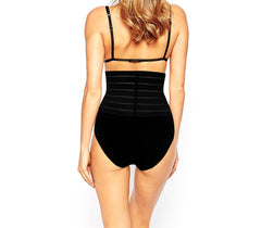 2 pièces Ceinture Haute 1 Blanche 1 Noire Slip Femme Gainante Modélante
