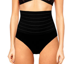 2 pièces Ceinture Haute 1 Blanche 1 Noire Slip Femme Gainante Modélante