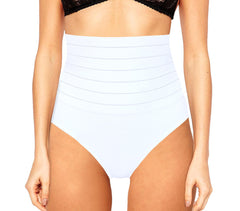 2 pièces Ceinture Haute 1 Blanche 1 Noire Slip Femme Gainante Modélante