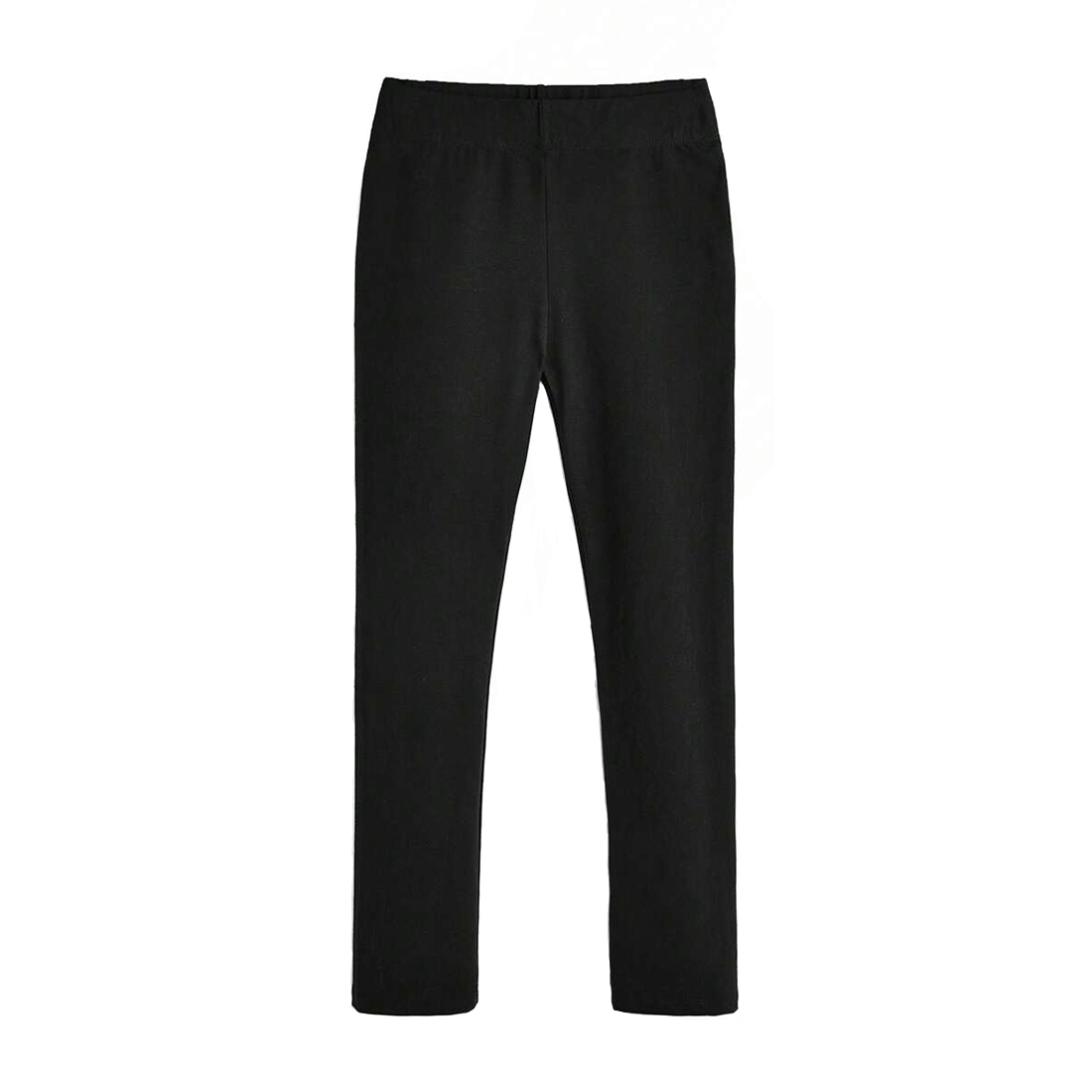 Set de 3 Leggings femme noirs, coton extensible, été, taille haute