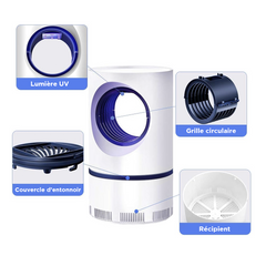 Lampe anti-moustiques électrique avec lumière UV, piège à insectes portable USB