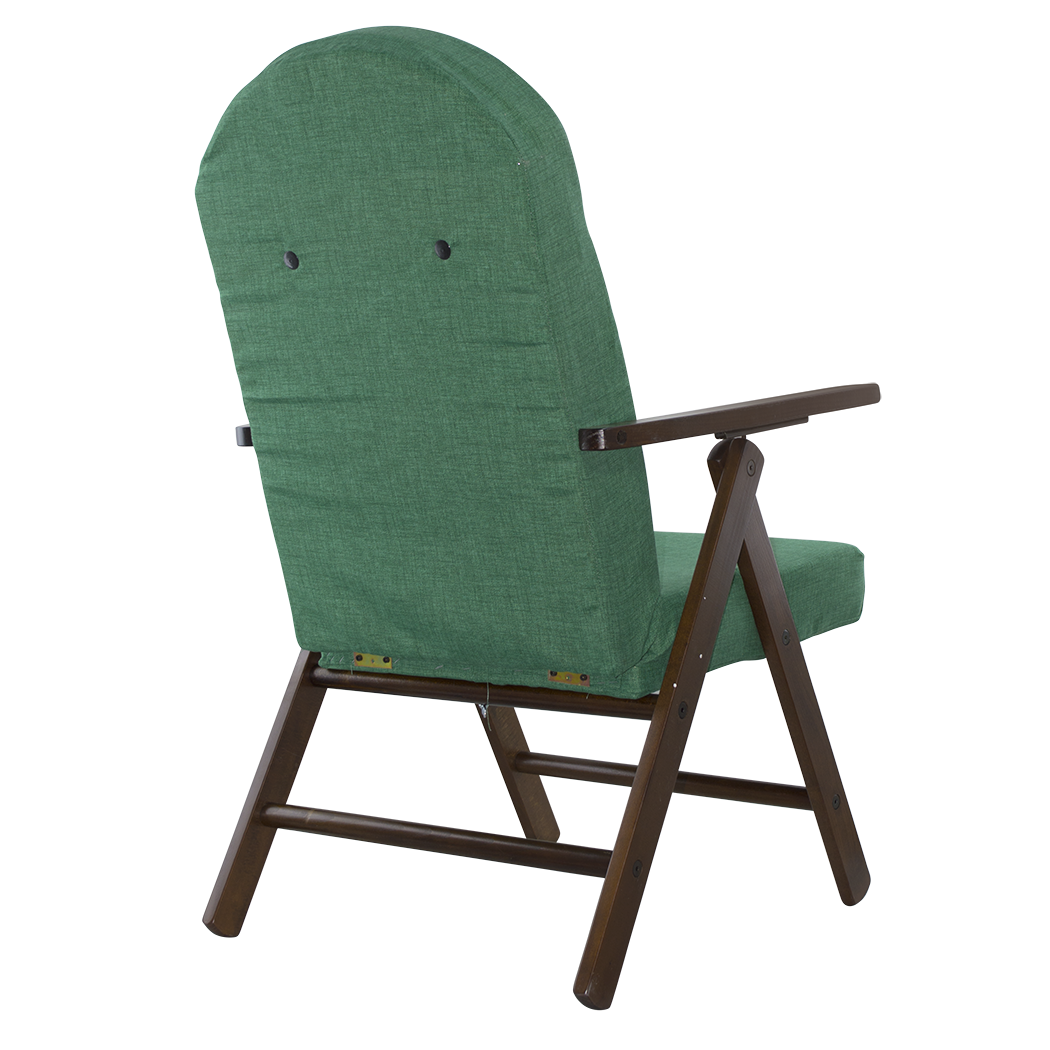 Fauteuil en Bois AMALFI Unicolore, Chaise Réglable MASLEGNO 108x65x60
