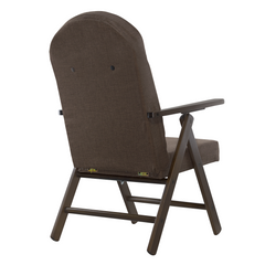 Fauteuil en Bois AMALFI Unicolore, Chaise Réglable MASLEGNO 108x65x60