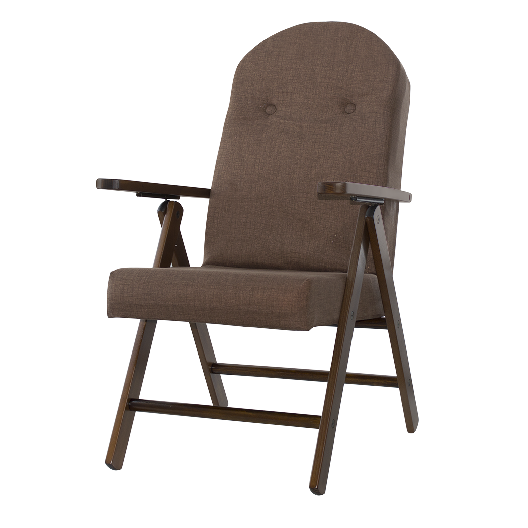 Fauteuil en Bois AMALFI Unicolore, Chaise Réglable MASLEGNO 108x65x60