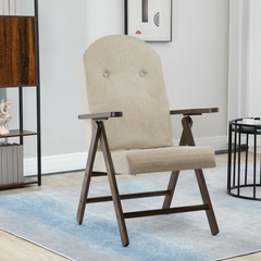 Fauteuil en Bois AMALFI Unicolore, Chaise Réglable MASLEGNO 108x65x60