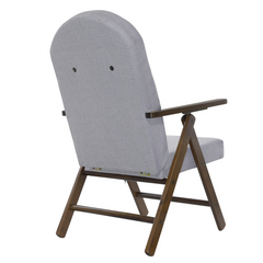 Fauteuil en Bois AMALFI Unicolore, Chaise Réglable MASLEGNO 108x65x60