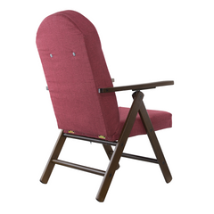 Fauteuil en Bois AMALFI Unicolore, Chaise Réglable MASLEGNO 108x65x60