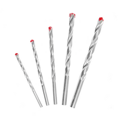 Set de 5 forets hélicoïdaux universels pour perceuse, 4 à 10 mm.