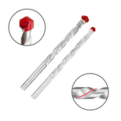 Set de 5 forets hélicoïdaux universels pour perceuse, 4 à 10 mm.