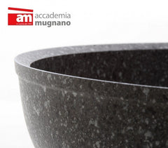 Casserole diam 24 cm effet pierre antiadherente - ACCADEMIA MUGNANO GRANITO