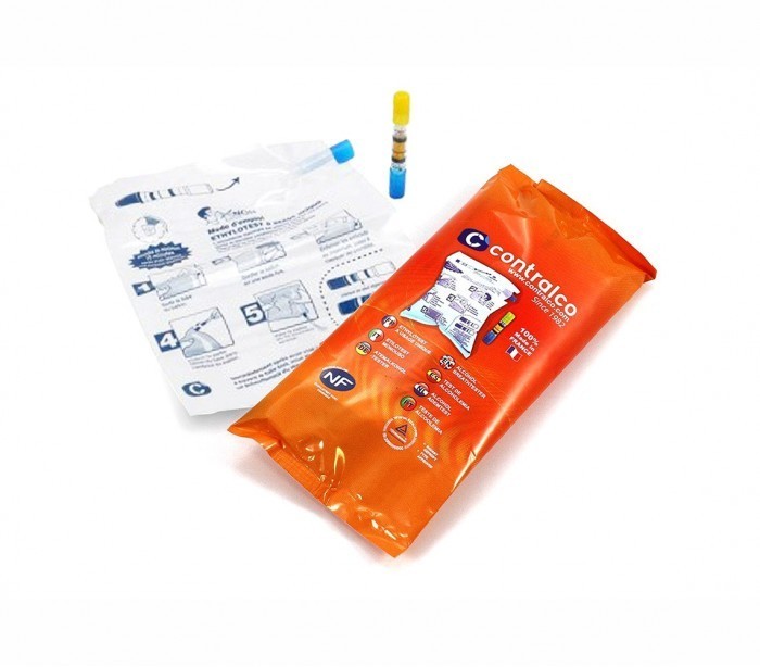 Lot de 3 Alcootest CONTRALCO fiable - réponse immédiate 