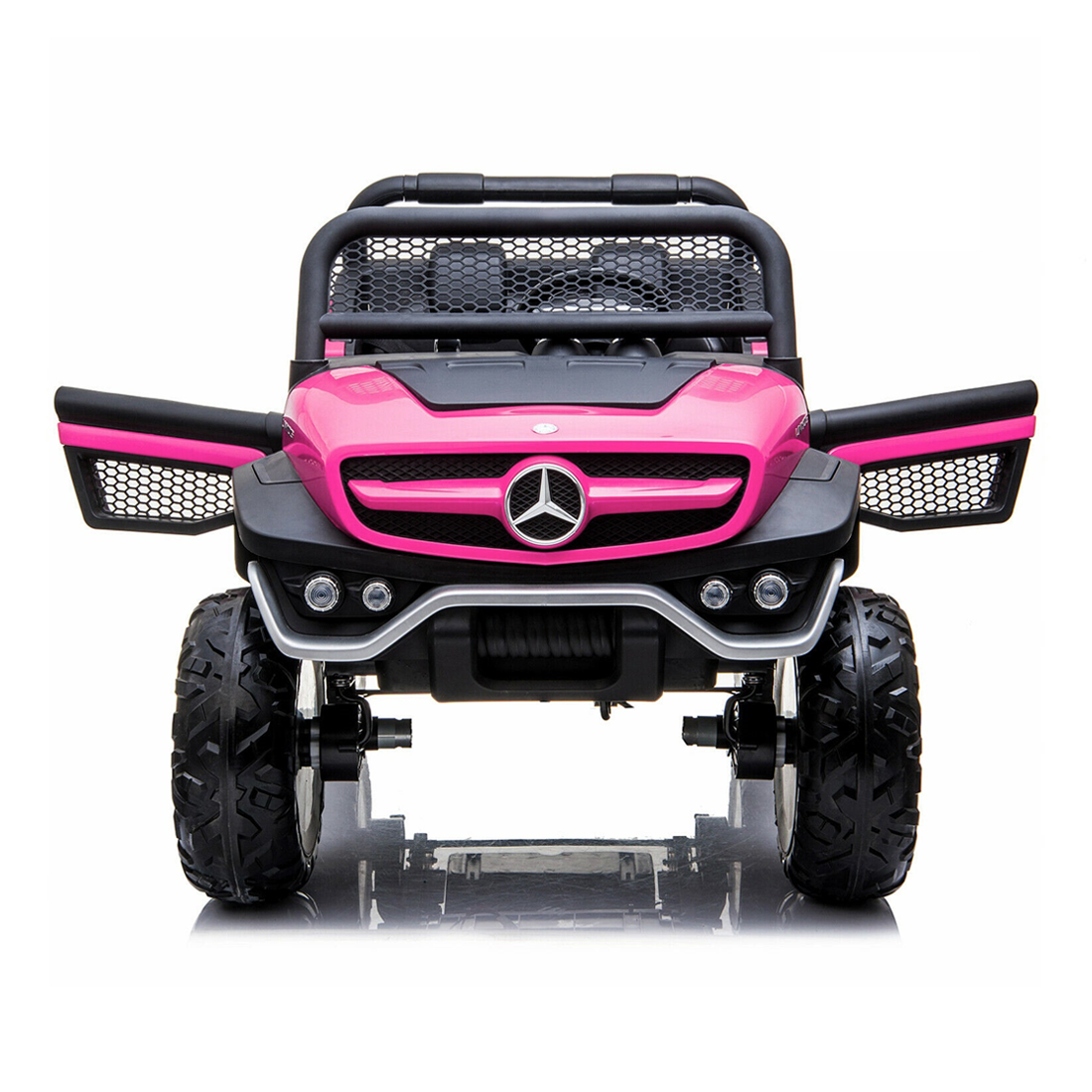 Voiture électrique LT972 Mercedes Unimog pour enfants, avec lumières et sons