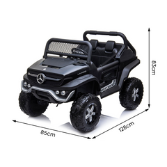 Voiture électrique LT972 Mercedes Unimog pour enfants, avec lumières et sons