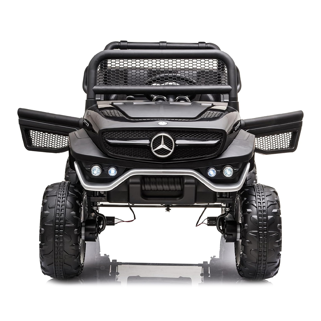 Voiture électrique LT972 Mercedes Unimog pour enfants, avec lumières et sons