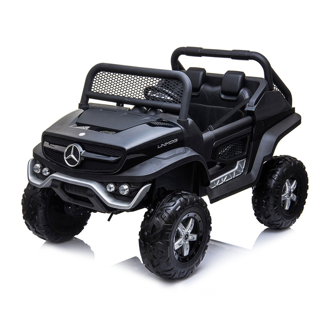 Voiture électrique LT972 Mercedes Unimog pour enfants, avec lumières et sons